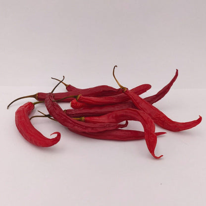 10 rote Aji colorado Chili Früchte