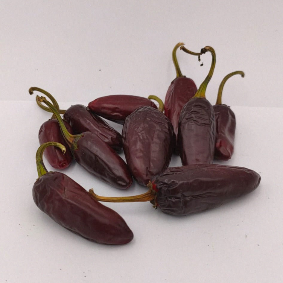 10 dunkelrote Purple Jalapeno Früchte